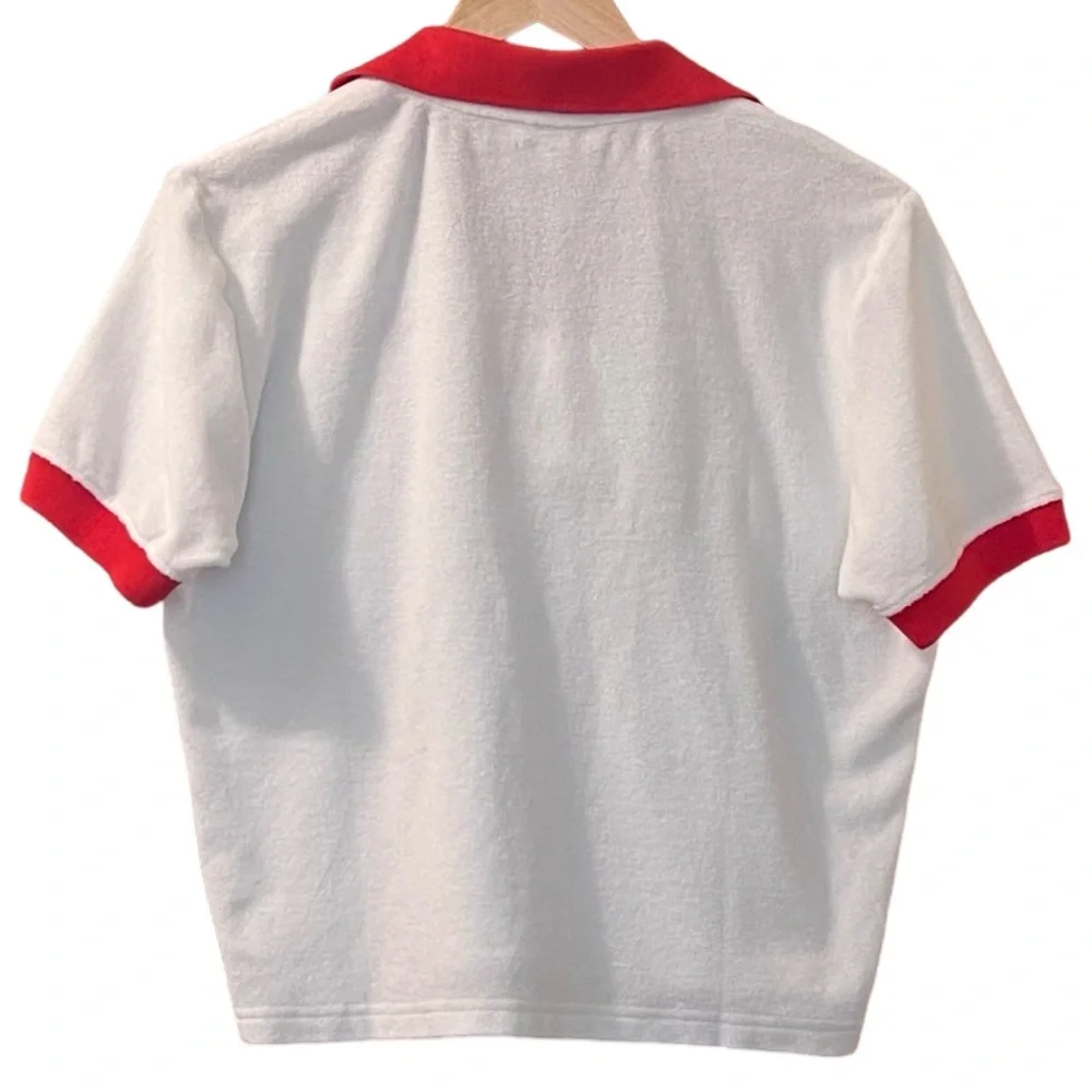 Sporty & Rich X Prince Sporty Terry Cotton Polo Sz M - Picture 7 of 13